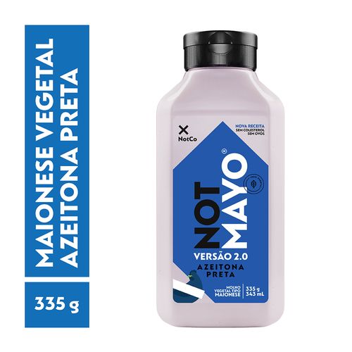 Molho Vegano Not Mayo Azeitona Preta 335g