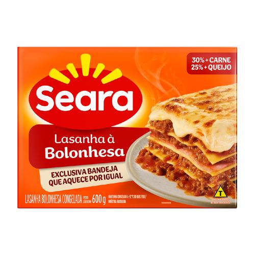 Lasanha À Bolonhesa Seara 600g