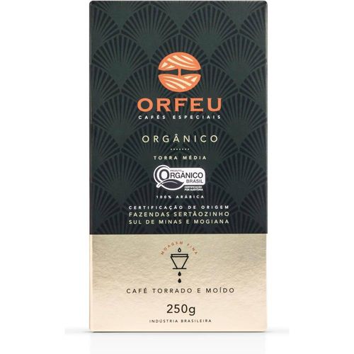 Café Torrado E Moído Orfeu Orgânico Caixa 250g