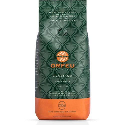 Café Em Grão Torrado Orfeu Clássico Pacote 250g