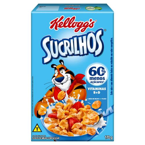 Cereal Sucrilhos Kellogg's 60% Menos Açúcares 170g