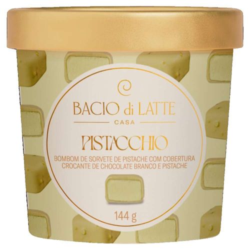 Bombom de Sorvete Pistache Bacio Di Latte 144g