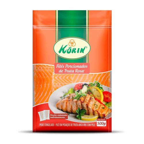 Filé de Truta Rosa Pedaço Porcionado Korin 500g