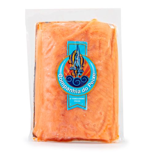 Peixe Lombo De Salmão Congelado Cia Do Peixe A Vácuo 650g