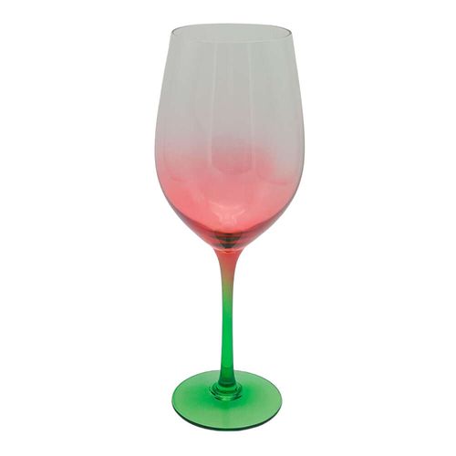 Jogo 2 Taças Vinho Palm Vermelho Fracalanza 550ml