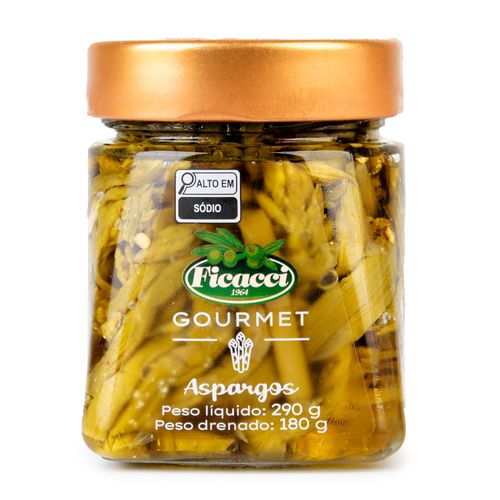 Aspargos Italianos em Conserva Ficacci Vidro 180g