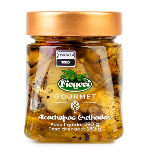 Alcachofras Italianas em Conserva Ficacci Vidro 180g