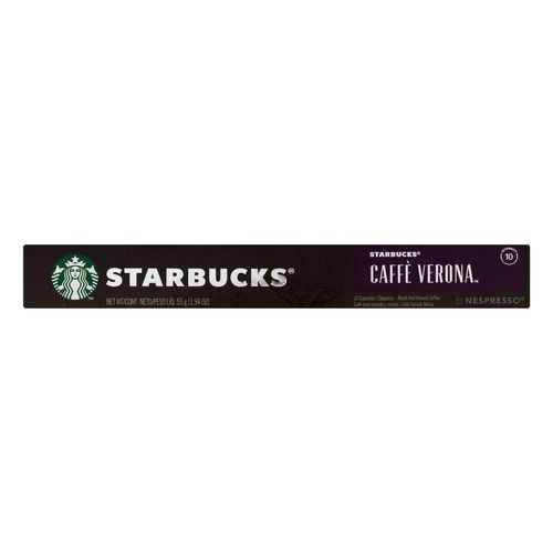 Cápsulas de Café Starbucks compatível Nespresso Caffè Verona com 10 unidades