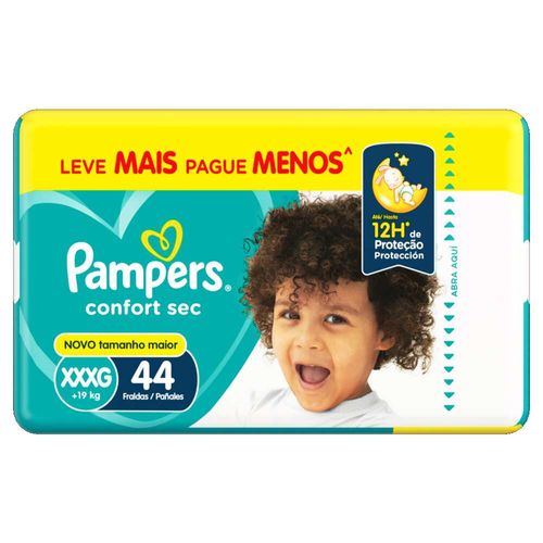 Fralda Descartável Pampers Confort Sec XXXG 44 Unidades