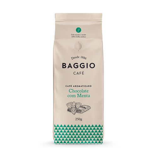 Café Baggio Chocolate Com Menta Pacote Com Válvula 250g