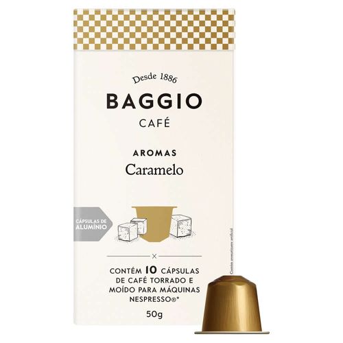 Cápsulas De Café Baggio Caramelo Caixa com 10 Unidades