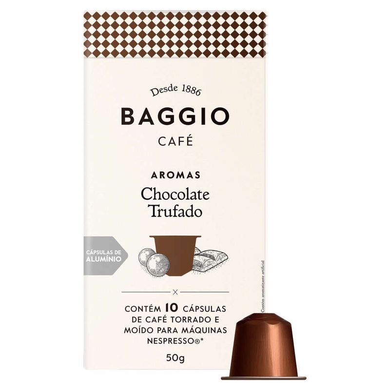 Capsulas-De-Cafe-Baggio-Aromas-Chocolate-Trufado-Caixa-Com-10-Unidades-50g