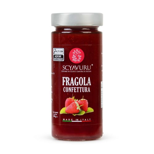 Geleia Italiana Scyavuru Morango Vidro 340g