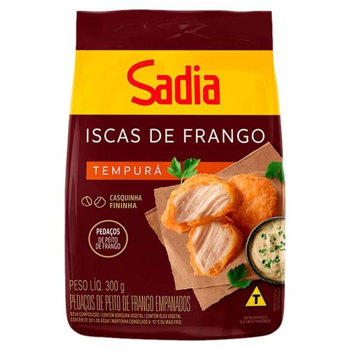 Empanado de Frango Peito em Pedaços Tempurá Sadia Pacote 300g