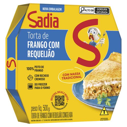 Torta Salgada Sadia Frango com Requeijão 500g