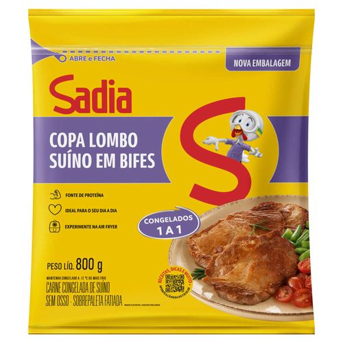 Copa Lombo em Bifes sem Osso Sadia 800g