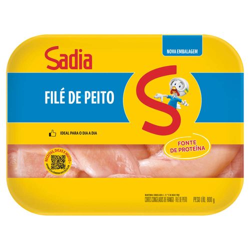 File de Peito de Frango Sadia em Bife 800g