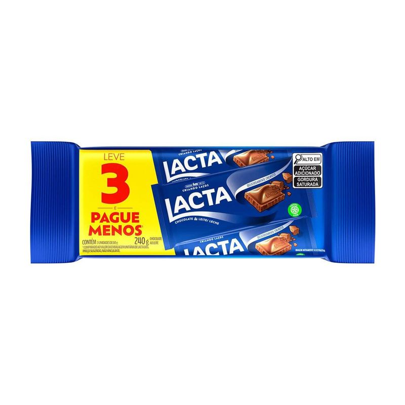 Pack-Chocolate-Ao-Leite-Lacta-Leve-Mais-Pague-Menos-240g