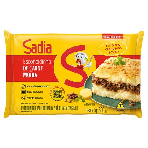Escondidinho Carne Moída Sadia Pacote 600g