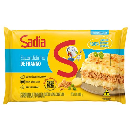 Escondidinho De Frango Com Purê De Batata Sadia 600g