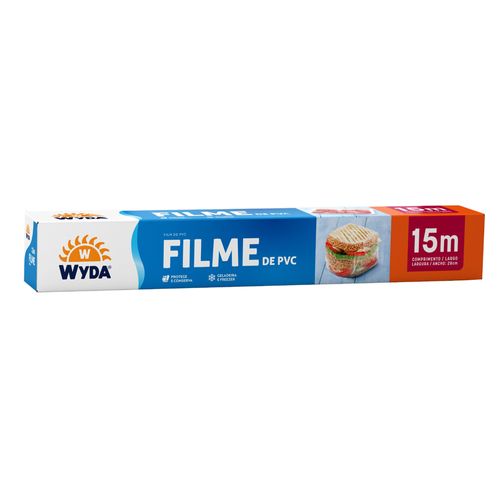 Filme De Pvc Transparente Wyda 28Cm X 15M