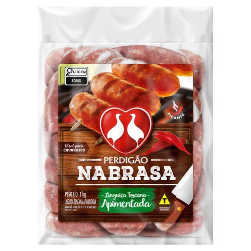 Linguiça Toscana Apimentada Perdigão Na Brasa A Vácuo 1kg