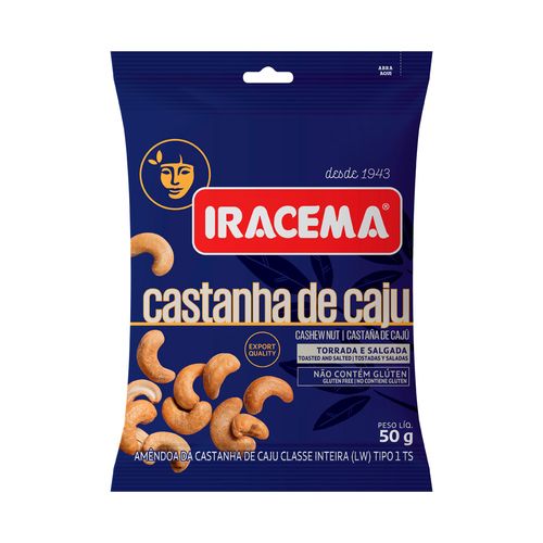 Castanha de Cajú Iracema Sachê 50g