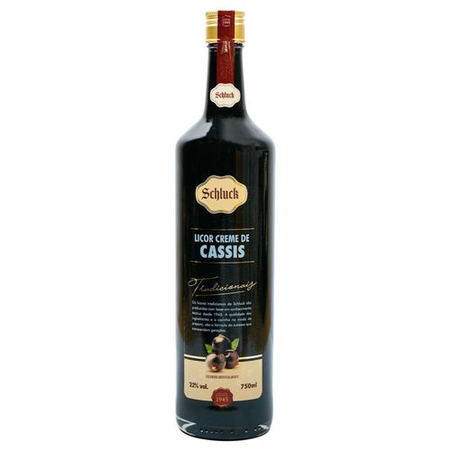 Licor Schulk Creme de Cassis Garrafa 750ml