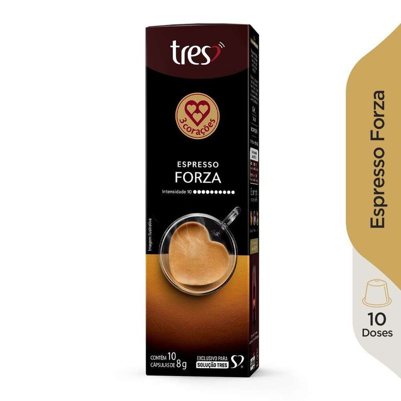 Capsulas-de-Cafe-Tres-Espresso-Forza-Caixa-com-10-Unidades-8g-cada