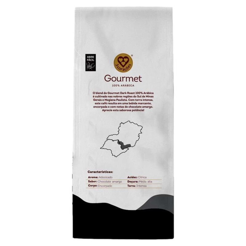 Cafe-Torrado-e-Moido-3-Coracoes-Dark-Roast-Gourmet-Pacote-250g