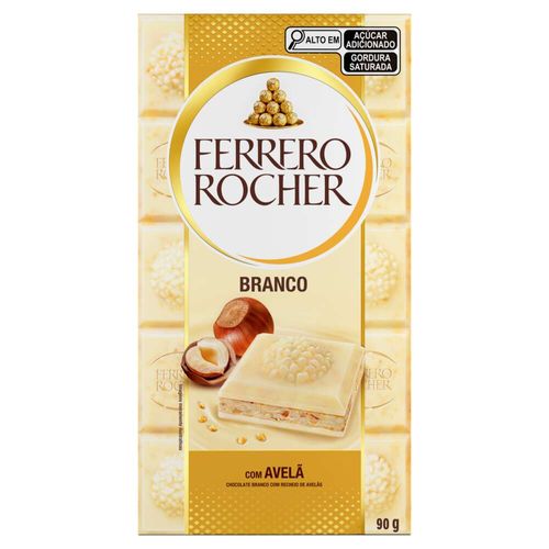 Tablete Ferrero Rocher Branco com Avelã 90g