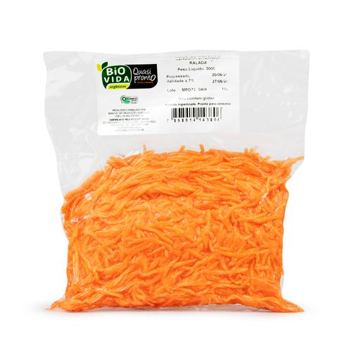 Cenoura Ralada Orgânica Bio Vida + Quasi Pronto 300g