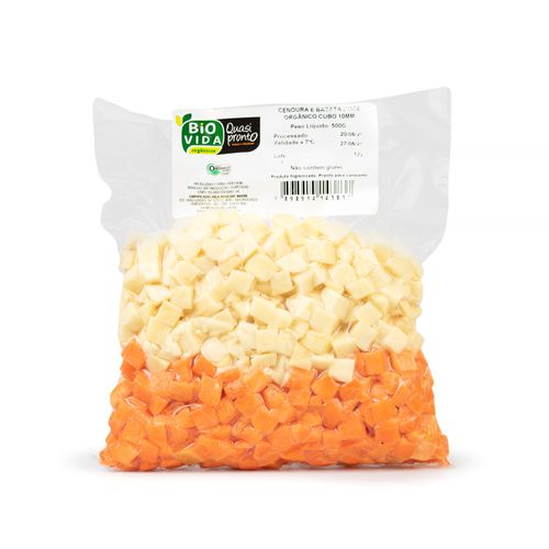 Cenoura e Batata Orgânica Bio Vida + Quasi Pronto 500g