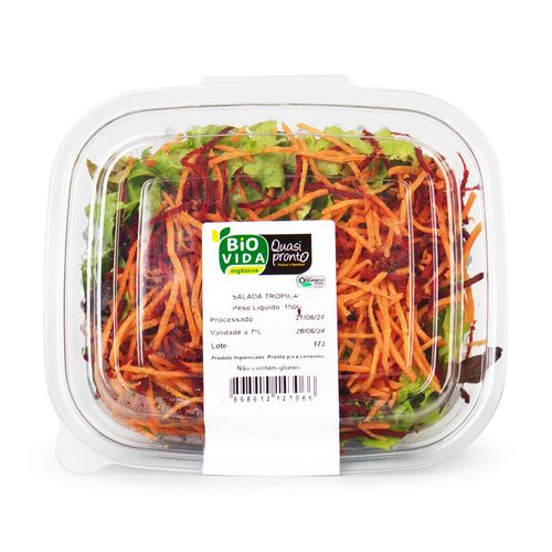 Salada Tropical Orgânica Higienizada Bio Vida + Quasi Pronto 150g