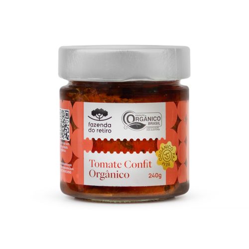 Tomate Confit Orgânico Fazenda do Retiro 240g