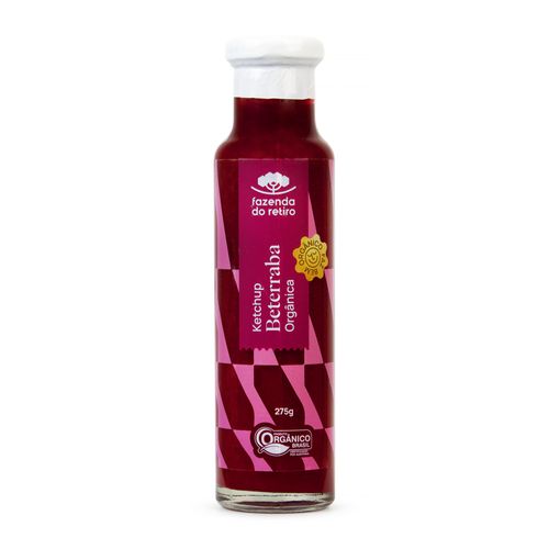 Ketchup Beterraba Orgânico Fazenda do Retiro 275g