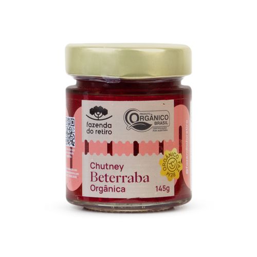 Chutney de Beterraba Orgânico Fazenda do Retiro 145g