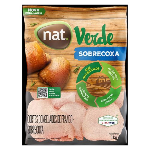 Sobrecoxa de Frango Congelada IQF Nat Verde 1Kg