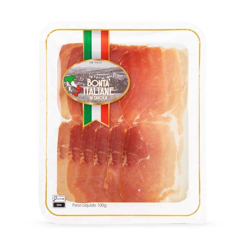 Presunto Cru Italiano Fatiado Bonta Italiane 100g