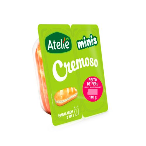 Sanduíche Mini Cremoso Peito de Peru Ateliê do Sabor 110g