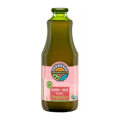 Suco de Goiaba e Maçã Orgânico Organovita 1L
