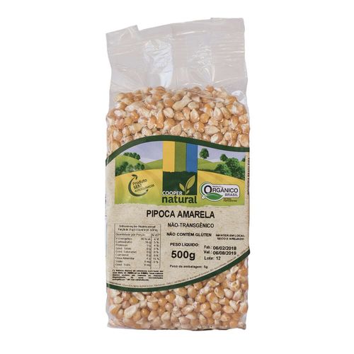 Milho de Pipoca Orgânico Coopernatural 500g