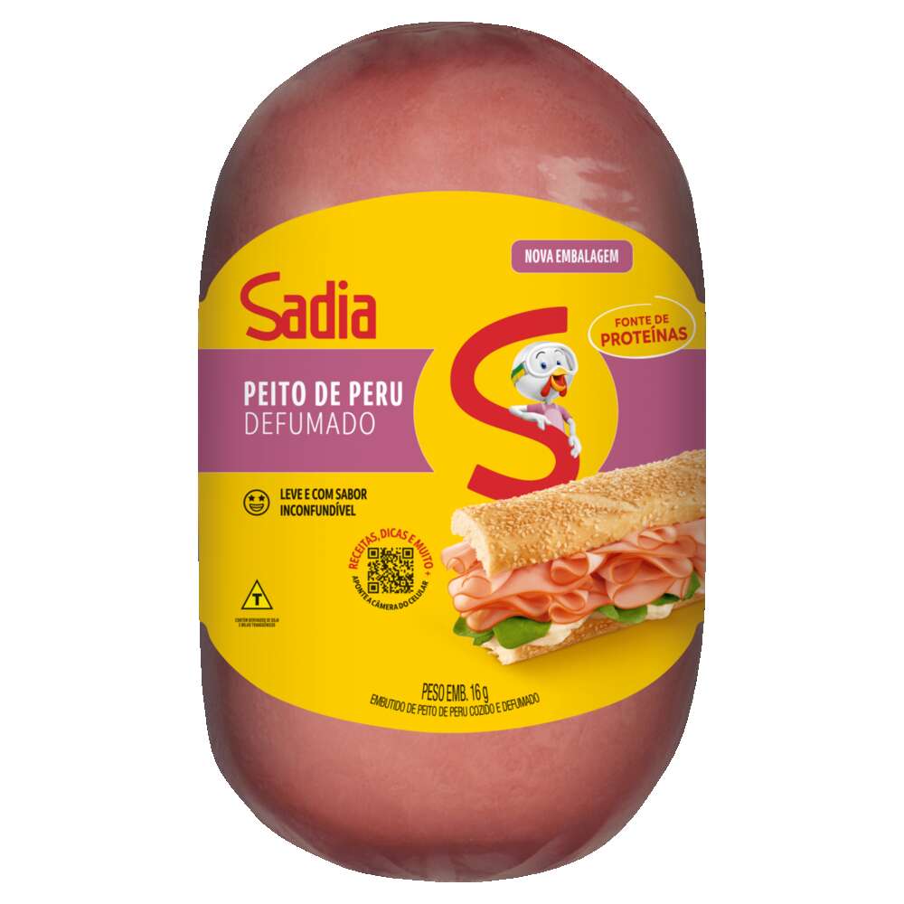 Peito De Peru Defumado Peça Inteira Sadia 2,5kg