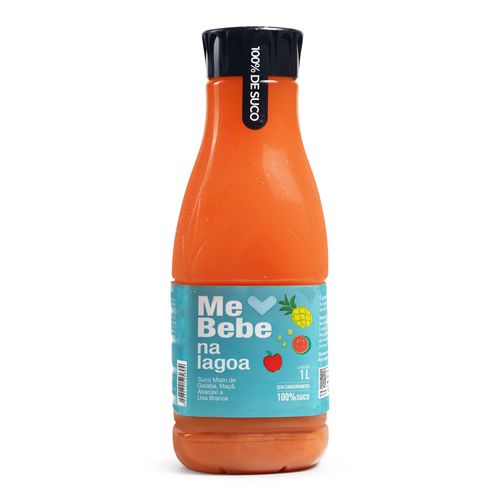 Suco Me Bebe na Lagoa Goiaba, Maçã, Abacaxi, Uva Branca 1L