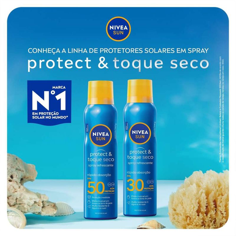 Protetor-Solar-Spray-Protect---Toque-Seco-FPS-30-Nivea-Sun-Frasco-200ml