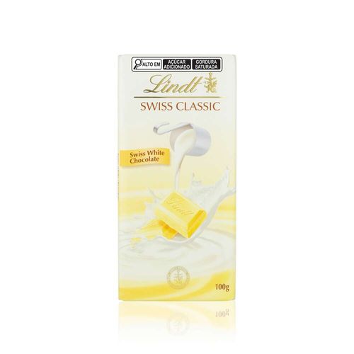 Chocolate Lindt Swiss Classic Barra Branco 100g