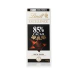 Chocolate Lindt Excellence Barra 85% Dark 100g