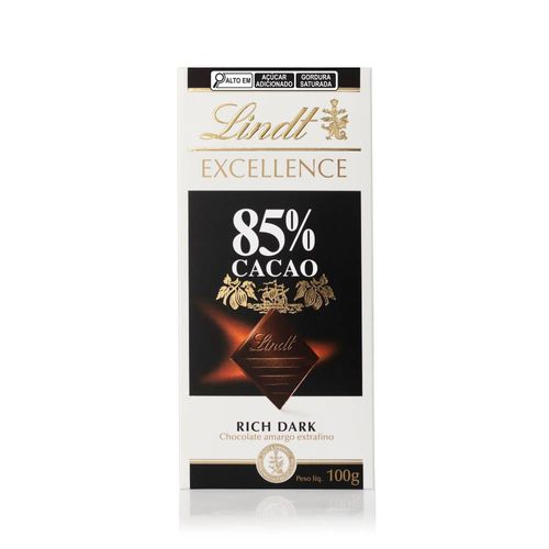 Chocolate Lindt Excellence Barra 85% Dark 100g
