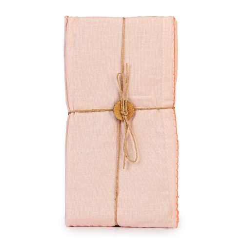 Jogo 2 Guardanapos Tecido Rosa 45cm x 45cm L'Hermitage