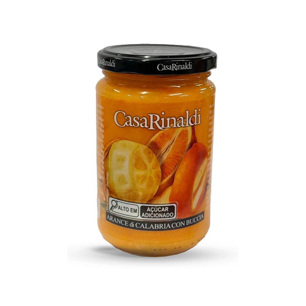 Geleia Italiana Casa Rinald Laranja com Casca Vidro 330g